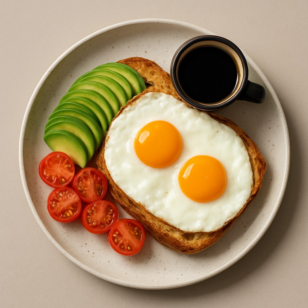 Ouă ochiuri cu avocado